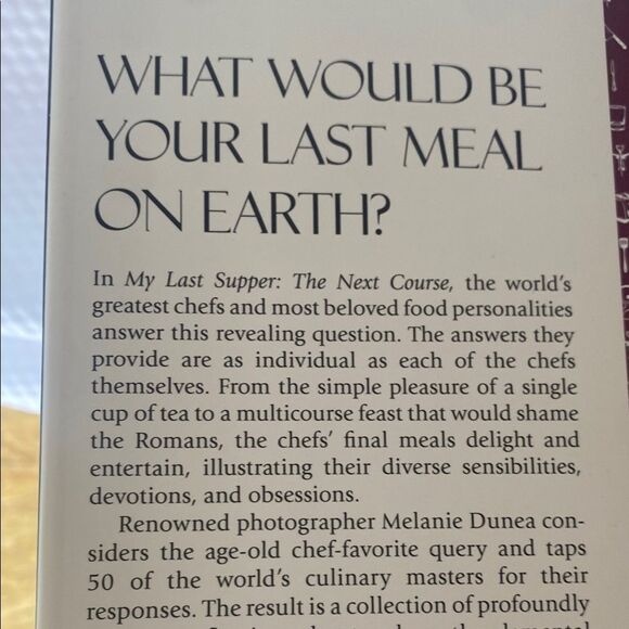 My Last Supper “The Next Course”Hardcover Book by Melanie Dunea - Picture 3 of 16